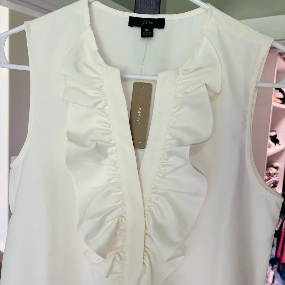 J. Crew NWT Ruffle Blouse - Picture 2 of 4